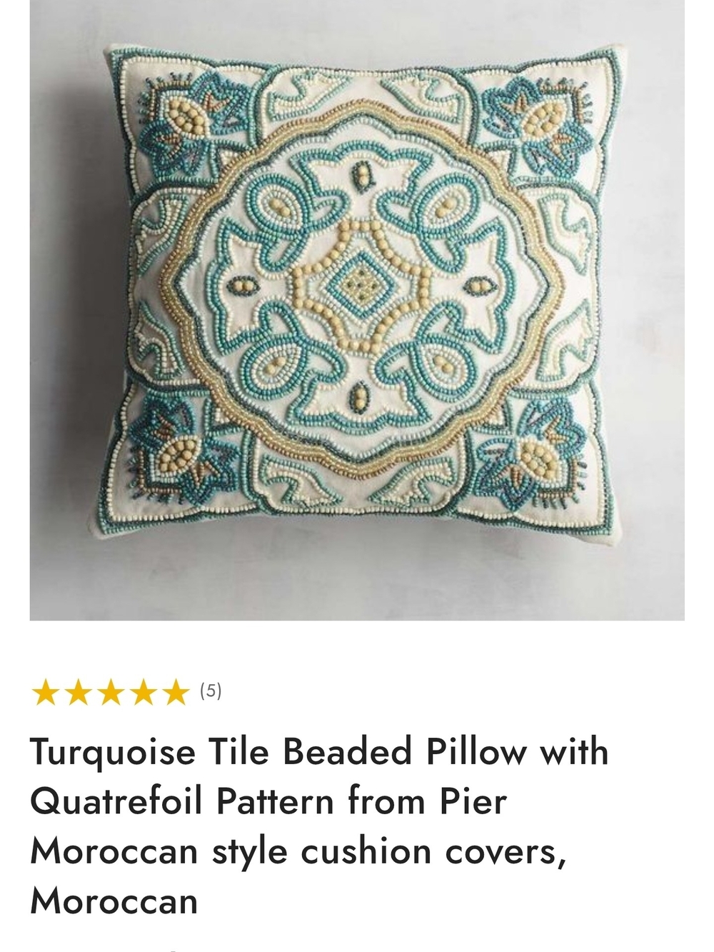 Set Of 2-Beaded Pillows